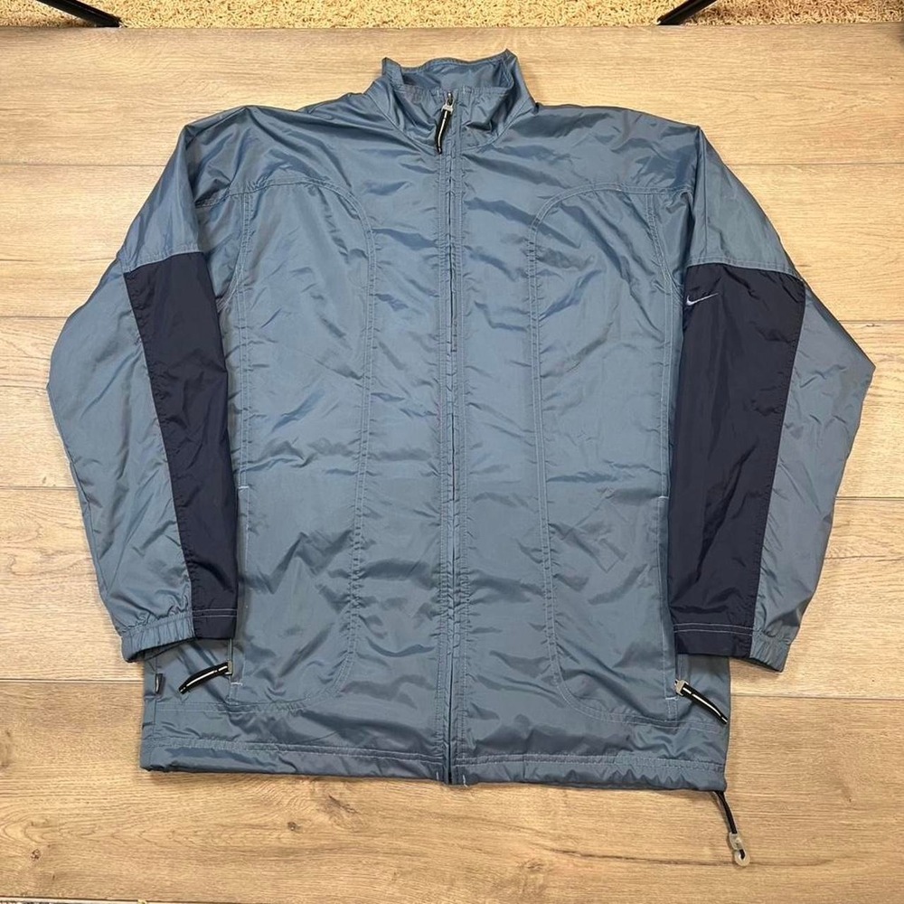 Vintage‎ Nike light blue navy full zip windbreaker jacket